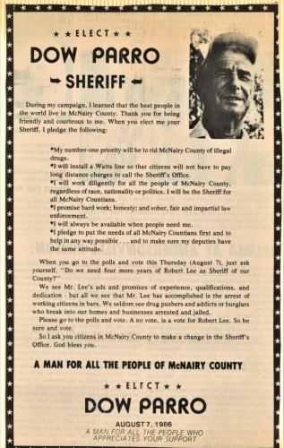 Dow Parro Political Ad
