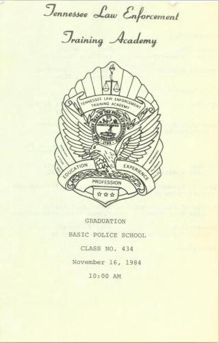 Graduation from TN Law Enforcement Academy