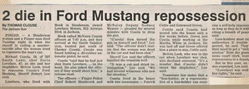 Murder of Doris Lovelace and Suicide of Michael Cosola