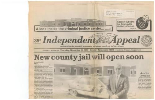 Sheriff Robert Lee and the New Justice Center