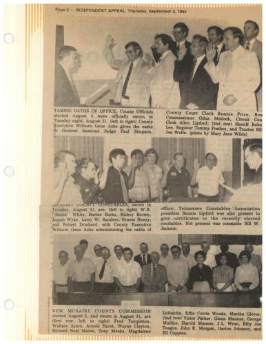 Swearing in Ceramony