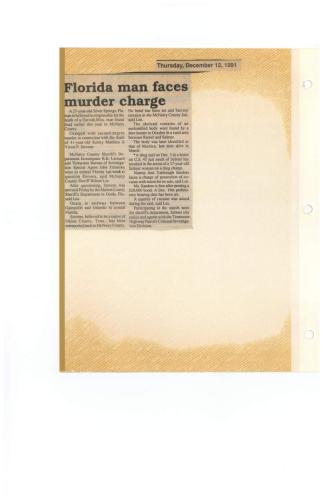 Victor Stevens Charged in Murder of Kenny Mathieu