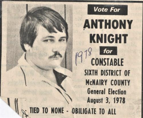 Anthony Knight for Constable 1978