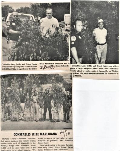Constables Sieze Marajuana