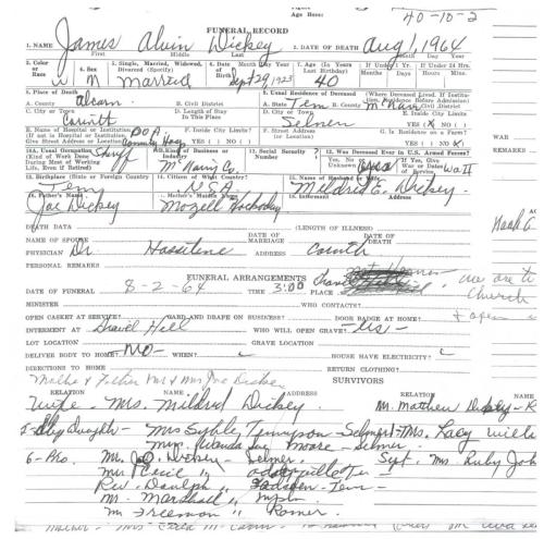 Dickey Coroner Report