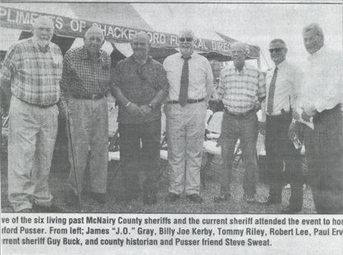Five Former Sheriff Sheriff Guy Buck and Friend Steve Sweat