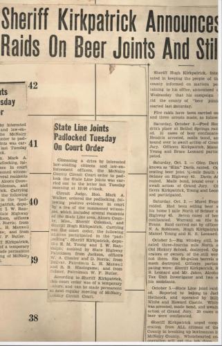 Raids Begin by Sheriff Kirkpatrick