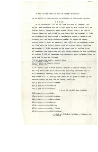 Sheriff Pusser Confiscates Load of Contraband Liquors 12 29 1964 Pg 7 0001