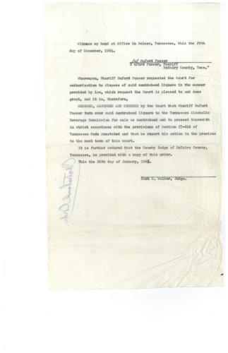 Sheriff Pusser Confiscates Load of Contraband Liquors 12 29 1964 Pg 9